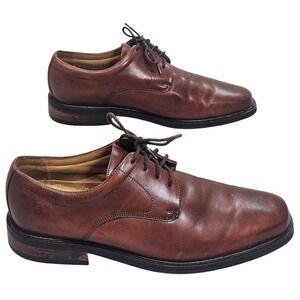 Florsheim Comfortech DM2 Brown Leather Derby Dress Shoes Mens 12 D 18292-03